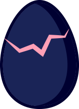 cracked egg hatching